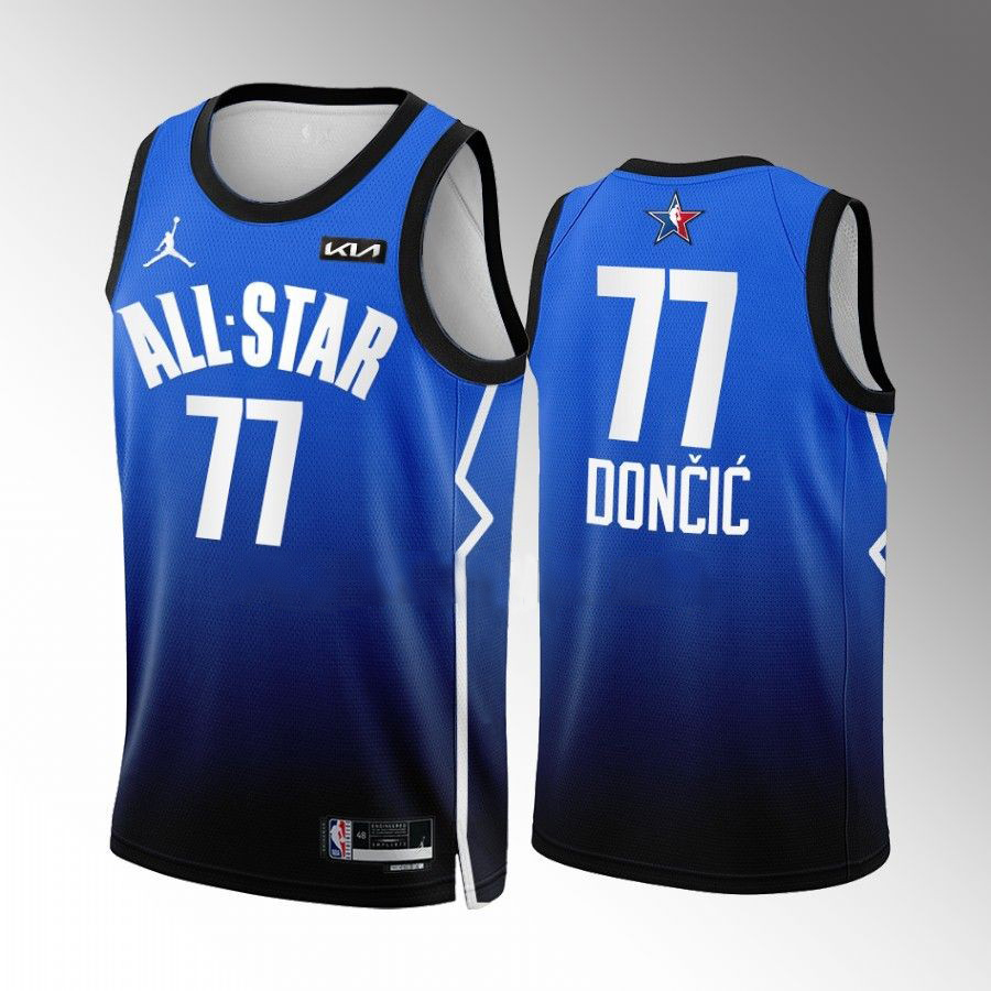 Dallas Mavericks #77 Luka Doncic Blue 2023 All-Star Game Jersey