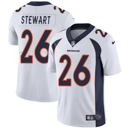 Denver Broncos #26 Darian Stewart White Youth Stitched Vapor Untouchable Limited Jersey Youth