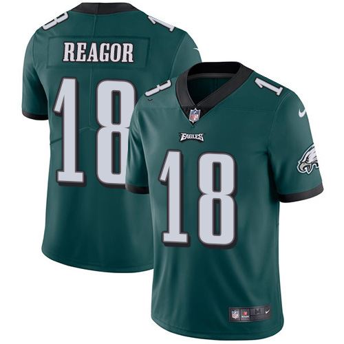 Philadelphia Eagles #18 Jalen Reagor Green Team Color Men's Stitched Vapor Untouchable Limited Jersey Men's
