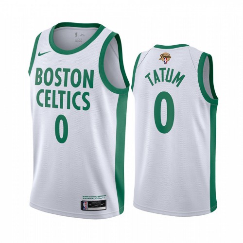 Boston Boston Celtics #0 Jayson Tatum White Swingman Youth 2022 Finals City Edition Jersey Youth