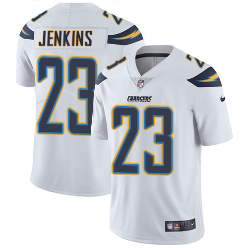 Los Angeles Chargers #23 Rayshawn Jenkins White Men's Stitched Vapor Untouchable Limited Jersey Men's
