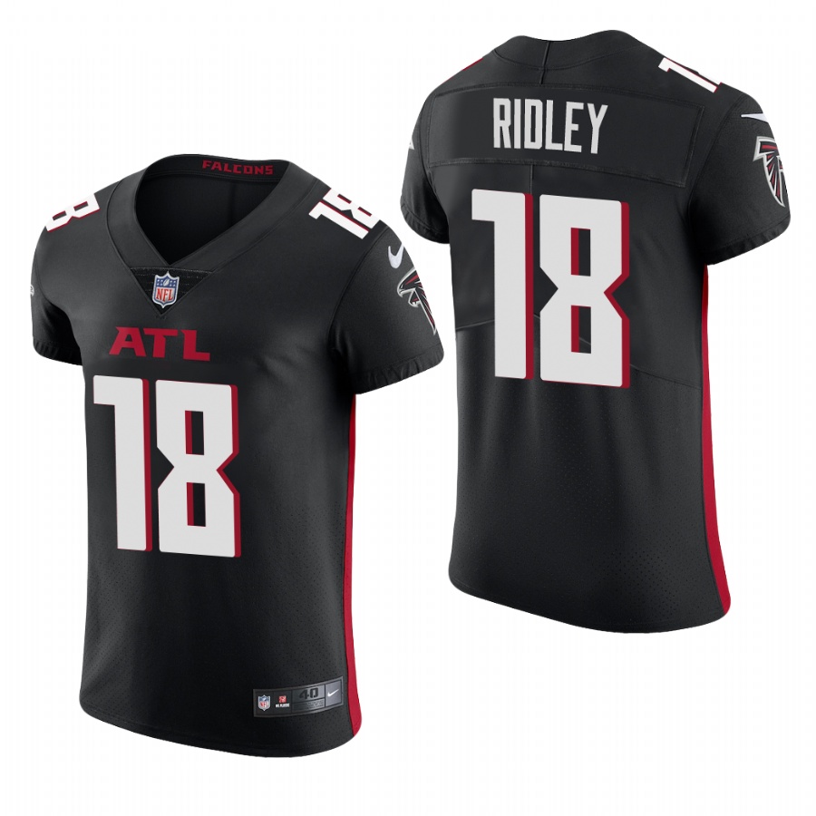 Atlanta Falcons #18 Calvin Ridley Men's Black Team Color Men's Stitched 2020 Vapor Untouchable Elite Jersey
