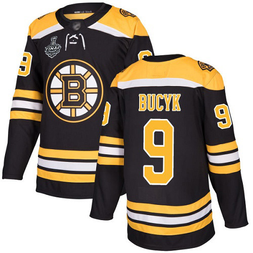 Adidas Boston Bruins #9 Johnny Bucyk Black Home Authentic Stanley Cup Final Bound Stitched Jersey Men's