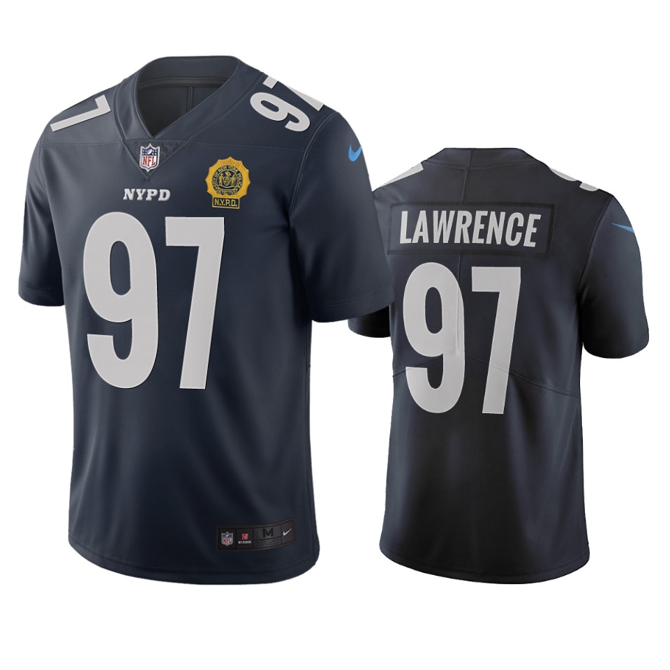 New York Giants #97 Dexter Lawrence Navy Vapor Limited City Edition Jersey
