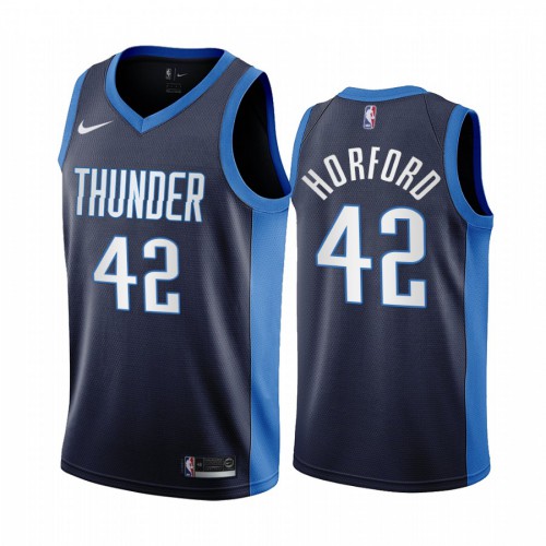 Oklahoma City Oklahoma City Thunder #42 Al Horford Navy Youth Swingman 2020-21 Earned Edition Jersey Youth
