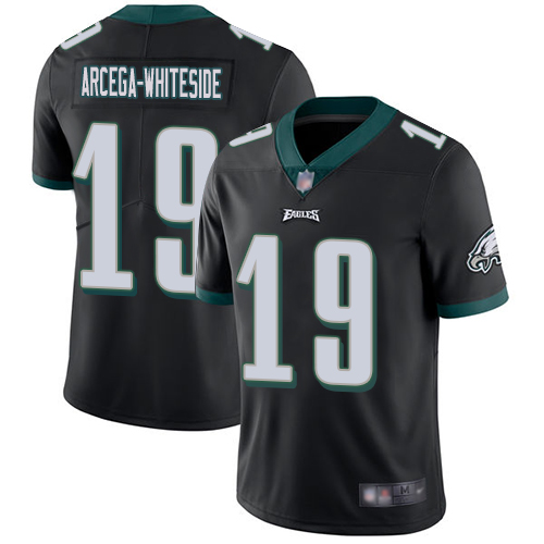 Philadelphia Eagles #19 JJ Arcega-Whiteside Black Alternate Youth Stitched Vapor Untouchable Limited Jersey Youth
