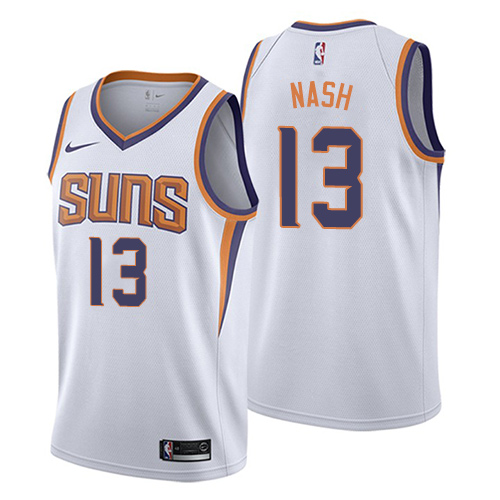 Phoenix Suns #13 Steve Nash White Womens Swingman Association Edition Jersey Womens
