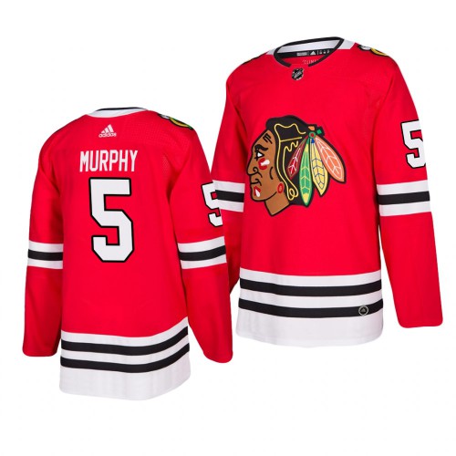 Chicago Chicago Blackhawks #5 Connor Murphy 2019-20 Adidas Authentic Home Red Stitched Jersey Men's