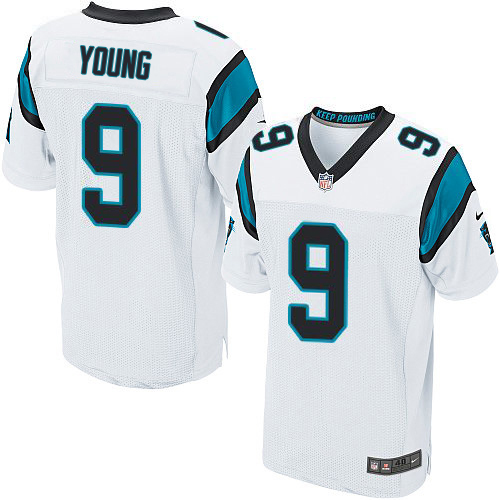 Panthers #9 Bryce Young White Men's Stitched New Elite Jersey