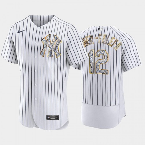 New York New York Yankees #12 Isiah Kiner-Falefa Men's Diamond Edition Jersey - Navy Men's