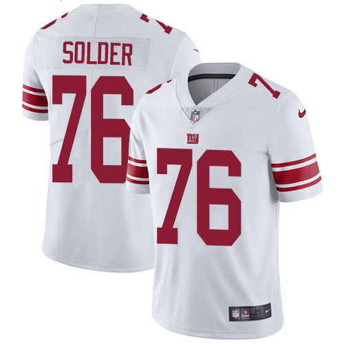New York Giants #76 Nate Solder White Men's Stitched Vapor Untouchable Limited Jersey Men's