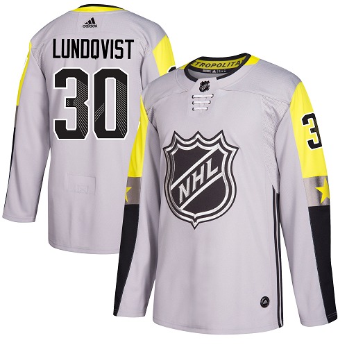 Adidas New York Rangers #30 Henrik Lundqvist Gray 2018 All-Star Metro Division Authentic Stitched Youth Jersey Youth