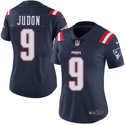 Patriots #9 Matt Judon Navy Blue Women's Stitched Limited Rush Jersey