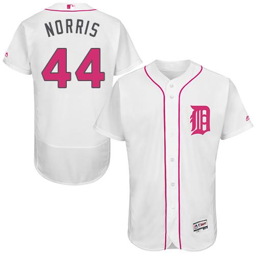 Detroit Tigers #44 Daniel Norris White Flexbase Authentic Collection Mother's Day Stitched Jersey Men's
