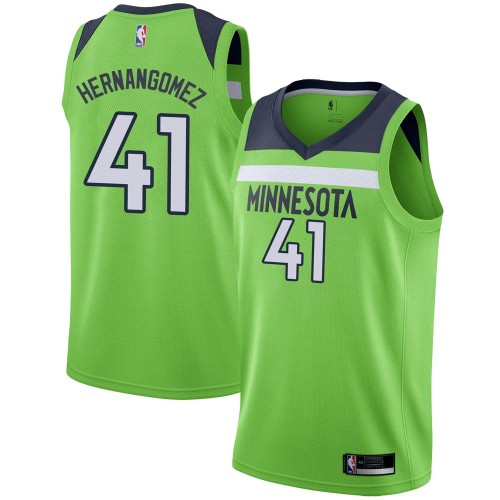 Minnesota Timberwolves #41 Juan Hernangomez Green Youth Swingman Statement Edition Jersey Youth