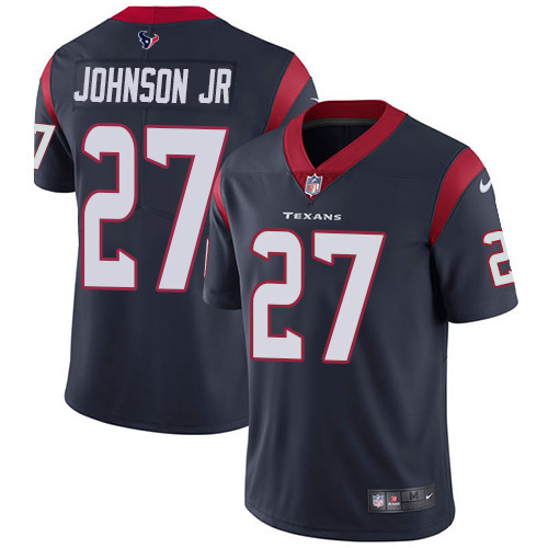 Houston Texans #27 Duke Johnson Jr Navy Blue Team Color Youth Stitched Vapor Untouchable Limited Jersey Youth