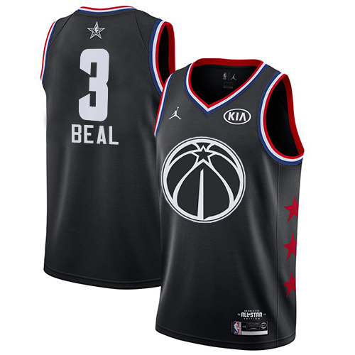 Washington Wizards #3 Bradley Beal Black Womens Jordan Swingman 2019 All-Star Game Jersey Womens