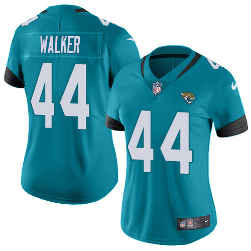 Jaguars #44 Travon Walker Teal Green Alternate Women's Stitched Vapor Untouchable Limited Jersey