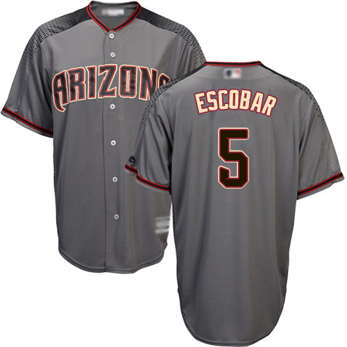Arizona Diamondbacks #5 Eduardo Escobar Gray Road Stitched Youth Jersey Youth