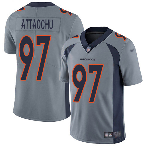 Denver Broncos #97 Jeremiah Attaochu Gray Youth Stitched Limited Inverted Legend Jersey Youth
