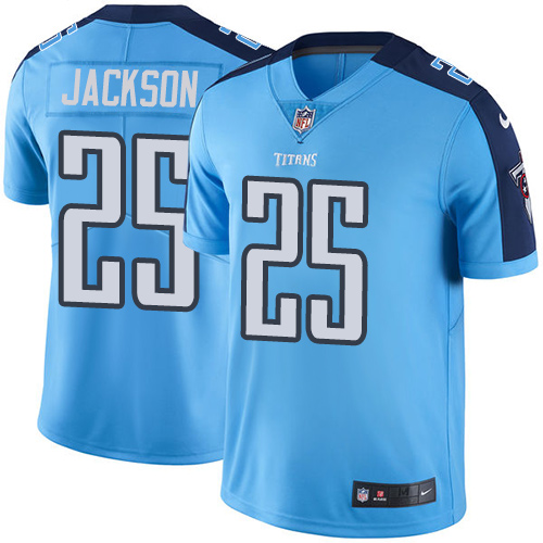 Tennessee Titans #25 Adoree' Jackson Light Blue Men's Stitched Limited Rush Jersey Men's