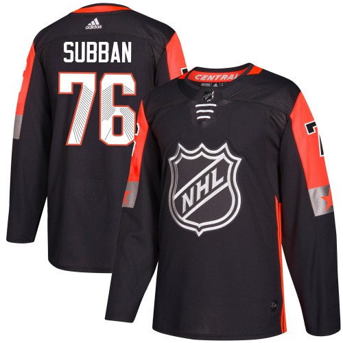 Adidas Nashville Predators #76 P.K Subban Black 2018 All-Star Central Division Authentic Stitched Youth Jersey Youth