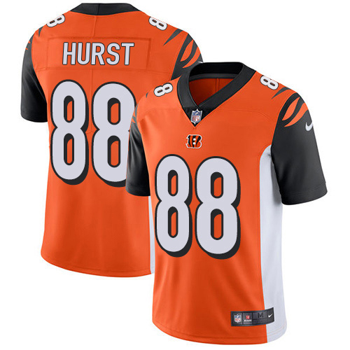 Bengals #88 Hayden Hurst Orange Alternate Men's Stitched Vapor Untouchable Limited Jersey