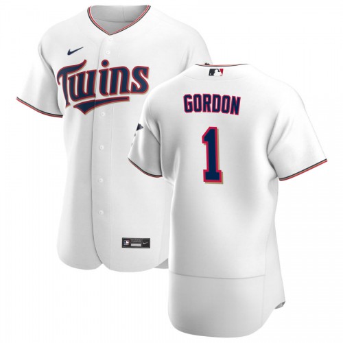 Minnesota Minnesota Twins #1 Nick Gordon Men's White Home 2020 Authentic Player Jersey Men's