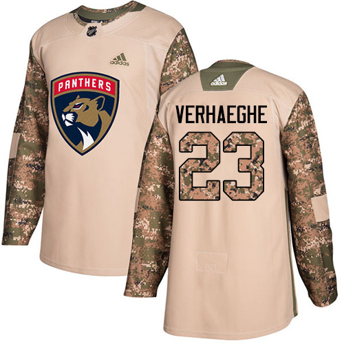 Adidas Panthers #23 Carter Verhaeghe Camo Authentic Stitched Youth Jersey