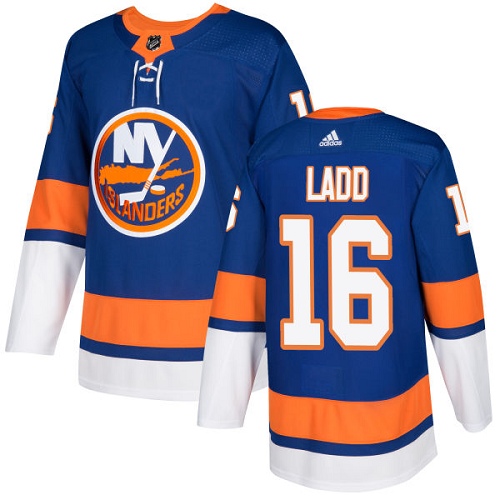 Adidas New York Islanders #16 Andrew Ladd Royal Blue Home Authentic Stitched Youth Jersey Youth