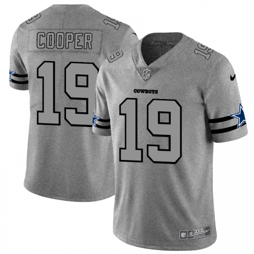 Dallas Dallas Cowboys #19 Amari Cooper Men's Gray Gridiron II Vapor Untouchable Limited Jersey Men's