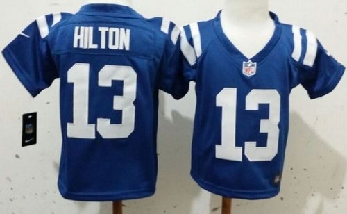Toddler Colts #13 T.Y. Hilton Royal Blue Team Color Stitched Elite Jersey