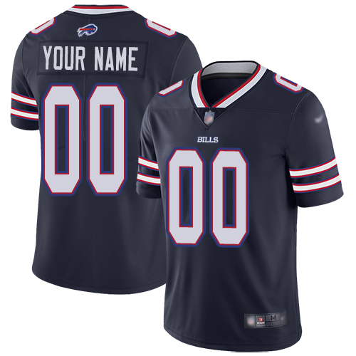 Buffalo Bills Customized Navy Men's Stitched Limited Inverted Legend Jersey