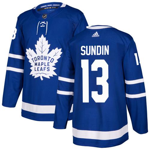 Adidas Maple Toronto Maple Leafs #13 Mats Sundin Blue Home Authentic Stitched Youth Jersey Youth