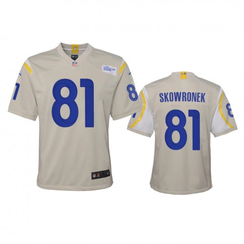 Los Angeles Los Angeles Rams #81 Ben Skowronek Youth Game Jersey - Bone Youth