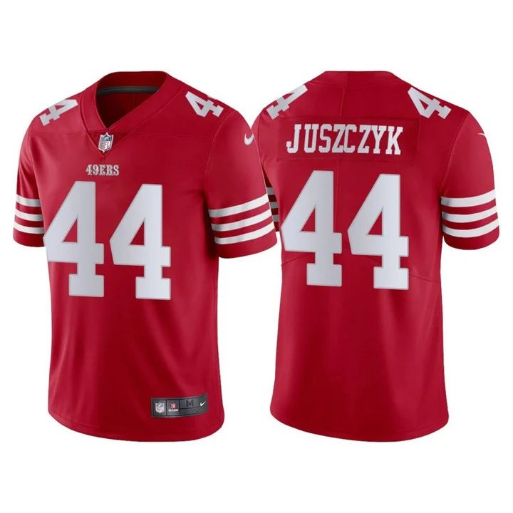 San Francisco 49ers #44 Kyle Juszczyk Scarlet Men's 2022-23 Limited Stitched Vapor Untouchable Jersey
