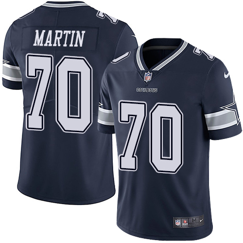 Dallas Cowboys #70 Zack Martin Navy Blue Team Color Men's Stitched Vapor Untouchable Limited Jersey Men's