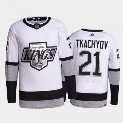Adidas Los Angeles Kings #21 Vladimir Tkachyov Men's 2021-22 Alternate Authentic Jersey - White Men's