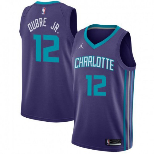 Charlotte Hornets #12 Kelly Oubre Jr. Youth Purple Jordan Swingman Statement Edition Jersey Youth