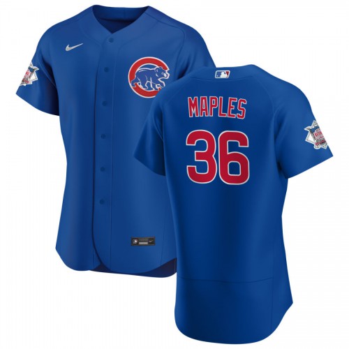Chicago Chicago Cubs #36 Dillon Maples Men's Royal Alternate 2020 Authentic Player Jersey Men's