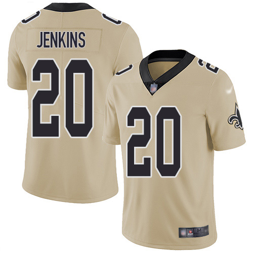 New Orleans Saints #20 Janoris Jenkins Gold Men's Stitched Limited Inverted Legend Jersey Men's