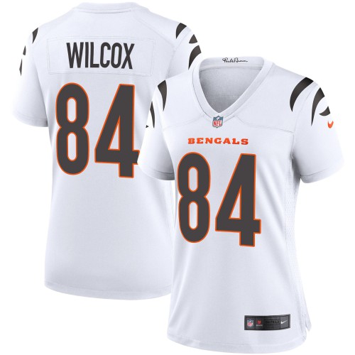 Cincinnati Cincinnati Bengals #84 Mitchell Wilcox White Women's Game Jersey Womens