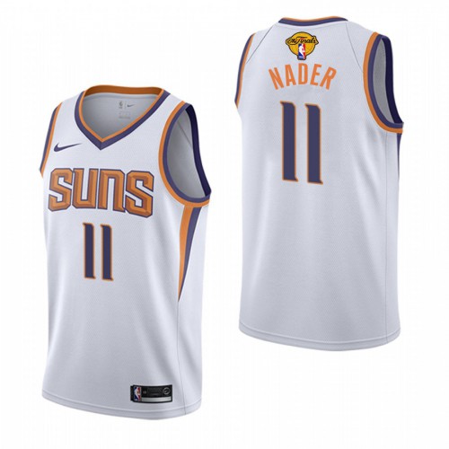 Phoenix Suns #11 Abdel Nader Mens 2021 Finals Bound Swingman Association Edition Jersey White Mens