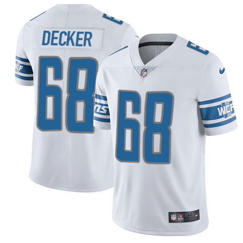 Detroit Lions #68 Taylor Decker White Men's Stitched Vapor Untouchable Limited Jersey Men's