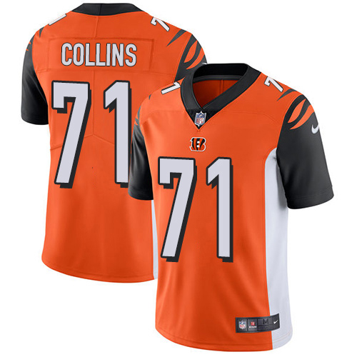 Bengals #71 La'el Collins Orange Alternate Youth Stitched Vapor Untouchable Limited Jersey