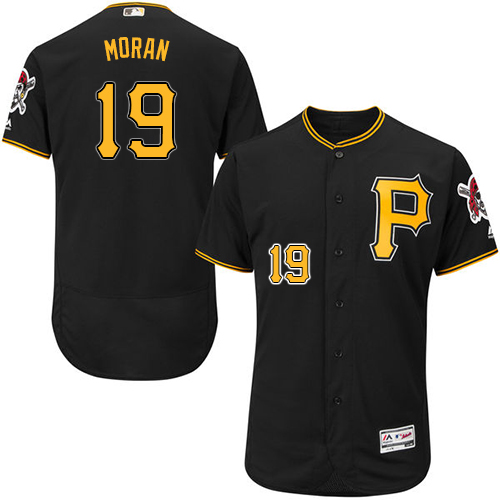 Pittsburgh Pirates #19 Colin Moran Black Flexbase Authentic Collection Stitched Jersey Men's