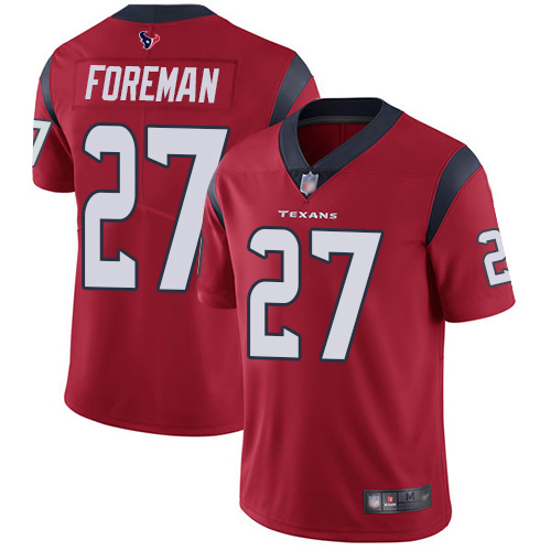 Houston Texans #27 D'Onta Foreman Red Alternate Youth Stitched Vapor Untouchable Limited Jersey Youth