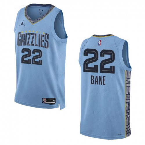 Memphis Memphis Grizzlies #22 Desmond Bane Blue Mens 2022-23 Statement Edition Jersey Mens