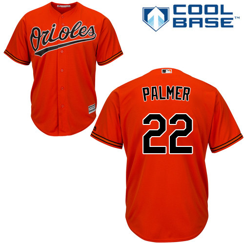 Baltimore Orioles #22 Jim Palmer Orange Cool Base Stitched Youth Jersey Youth