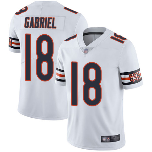 Chicago Bears #18 Taylor Gabriel White Youth Stitched Vapor Untouchable Limited Jersey Youth